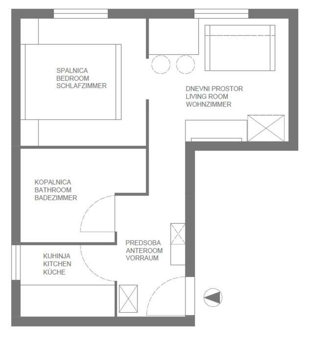Elegant central Apt Maribor w/Parking Extérieur photo